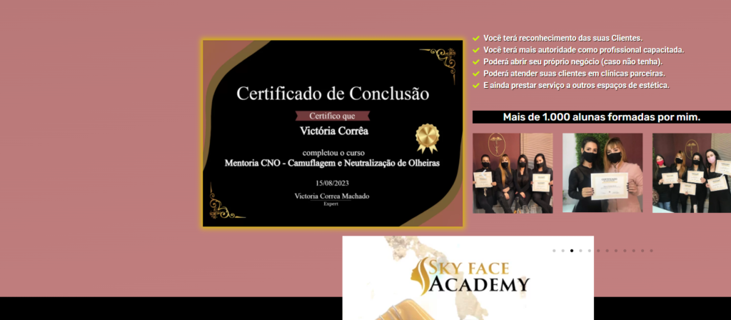 Victoria Corrêa Revela o Método CNO Sky Face: Como Lucrar Até R$15 Mil/Mês Camuflando Olheiras Qual o Melhor Curso