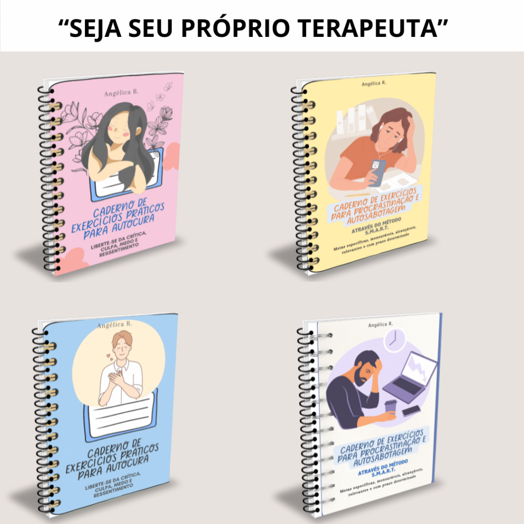 CADERNO DE EXERCÍCIOS PARA PROCRASTINAÇÃO + CADERNO DE EXERCÍCIOS PARA AUTOCURA Qual o Melhor Curso