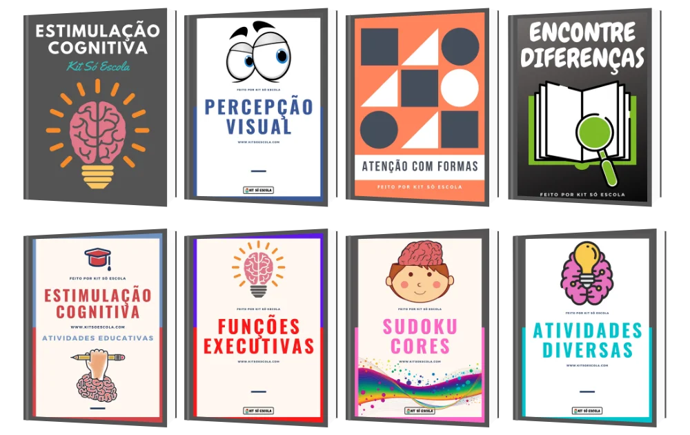 Kit Estimulação Cognitiva: Atividades para o Desenvolvimento da Atenção e Memória Qual o Melhor Curso
