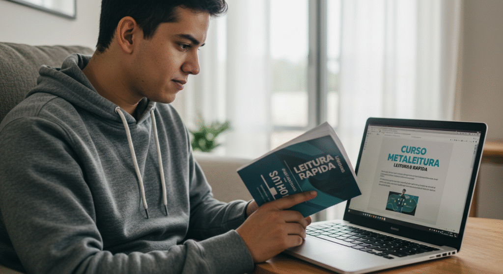 Metaleitura Leitura Dinâmica Funciona Mesmo? Descubra Como Ler 3 Páginas Por Minuto e Memorizar 85% do Conteúdo 1 Metaleitura Leitura Dinâmica Funciona Mesmo? Descubra Como Ler 3 Páginas Por Minuto e Memorizar 85% do Conteúdo Qual o Melhor Curso