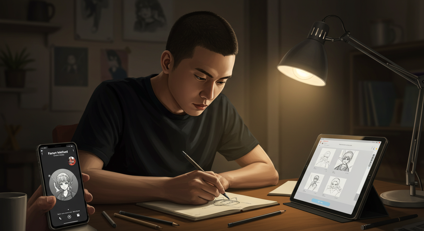 Desenhos Reais de Alunos: O Método FanArt é para Iniciantes? Veja Exemplos e O que Você Aprende no Primeiro Dia Qual o Melhor Curso