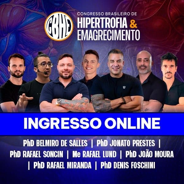 Congresso Brasileiro de Hipertrofia e Emagrecimento (ONLINE AO VIVO E SEM GRAVAÇÃO) Qual o Melhor Curso